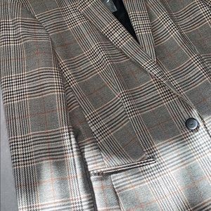 PLAID BLAZER